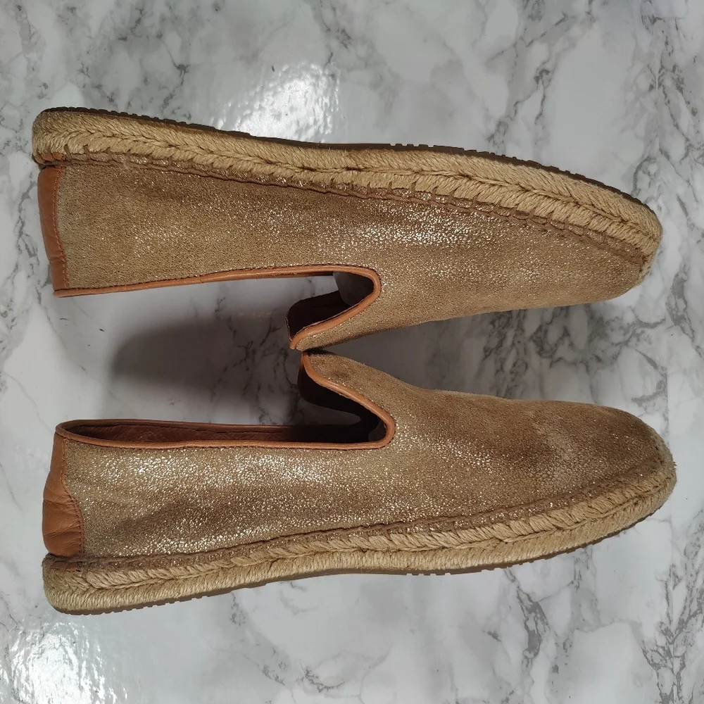Ugg Sandrinne II Gold Espadrilles Size 8